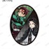アニメ『鬼滅の刃』トレーディングダイカットステッカー ver.A購入特典「竈門炭治郎＆鬼舞辻󠄀無惨 ダイカットステッカー AMNIBUS限定特典」（C）吾峠呼世晴／集英社・アニプレックス・ufotable