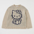 HELLO KITTY×MOUSSY「HELLO KITTY CHUNKY SWEATER　IVORY」（C）25 SANRIO CO., LTD. APPR. NO. L662956