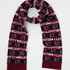 HELLO KITTY×MOUSSY「HELLO KITTY RETRO STRIPE STOLE　NAVY」（C）25 SANRIO CO., LTD. APPR. NO. L662956