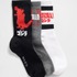ゴジラ グラフィック GAPロゴ クルーソックス 3足セット　1,990円 (税込み)