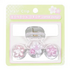和柄　ボンボンドロップヘアクリップ（3列）　桜