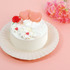 「母の日 ハートのフラワーケーキ」