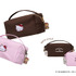 ＜HELLO KITTY＞ミニバッグポーチ　ピンク/ ブラウン　4,290円(税込)