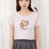 【HELLO KITTY】グリッターロゴミニTシャツ