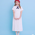 Areeam Disney Collection「Mickey＆Minnie」ミッキー/プリーツシャツワンピース（Off White）着用イメージ