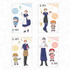ステッカーシート cafe ver.価格：各880円(税込)