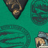 GU「KIDSグラフィックT JURASSIC WORLD」カラー： 55 GREEN　前面アップ