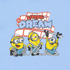 GU「KIDSグラフィックT MINIONS」カラー：62 BLUE部分アップ