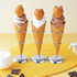 ベビーカステラ付きソフト　ミルク/チョコレート/ミックス　各700円(税込)
