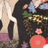 「夏目友人帳浮世絵『秋風和傘模様』」部分アップ