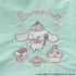 unify × Sanrio characters「シナモロールのリッチな刺繍の2wayショルダーバッグ  SUPK-02C」ミントグリーンの部分アップ