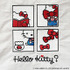 unify × Sanrio characters「ハローキティのリッチな刺繍の2wayショルダーバッグ SUPK-02H」ライトグレーの部分アップ