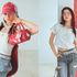 ハローキティ× repipi armario　ギンガムチェックキャミ、マスコットチャーム、ボストンBAG、コンパクトTee