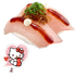 第 1 弾 ハローキティ コラボピック付きマーラー風びん長まぐろ 揚げネギ添え