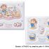 東京ギフトパレット「Weeklypalette」の購入特典「「ペコちゃん×しろたん ぷっくりシール」全2種