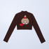 【Monchhichi×EMODA】ジャガードハイネッククロップニット