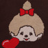【Monchhichi×EMODA】ジャガードハイネッククロップニット