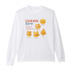 長袖Tシャツ　メニュー　ホワイト（M/L)