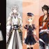 「刀剣乱舞-ONLINE-×日本の織物 長財布」各19,800円（税抜）(c)2015 EXNOA LLC/Nitroplus