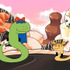 第11話【熟年コンビピピック】場面写真（C）大川ぶくぶ/竹書房・キングレコード