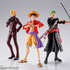 「S.H.Figuarts モンキー・D・ルフィ -鬼ヶ島討入-」「S.H.Figuarts ロロノア・ゾロ -鬼ヶ島討入-」「S.H.Figuarts サンジ -鬼ヶ島討入-」（C）尾田栄一郎／集英社・フジテレビ・東映アニメーション