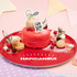 はぴだんぶい わいわいクッキングカフェ「ペックル＆ばつ丸 パンケーキ」（C）2023 SANRIO CO., LTD. APPROVAL NO. L636689