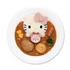 ハローキティモチーフのカレーメニュー（C）2023 SANRIO CO., LTD. TOKYO, JAPAN 　著作 株式会社サンリオ