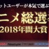 ネットユーザーが本気で選ぶ！アニメ総選挙2018年間大賞の特別番組がニコニコアンケートで開催！