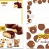 「リラックマ×チョコパイ」コラボ商品 レターセット（C）2023 SAN-X CO., LTD. ALL RIGHTS RESERVED.