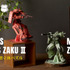 Paper Art si-gu-mi PRO MS-06S シャア専用ザクII／Paper Art si-gu-mi PRO MS-06F ザクII(C)創通・サンライズ