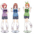アニメ『五等分の花嫁＊』サマービブスフェア「アクリルスタンド」（C）春場ねぎ・講談社／「五等分の花嫁＊」製作委員会