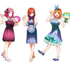「五等分の花嫁」五つ子がドレス姿で花束を♪ アニメイトでオンリーショップ開催・画像