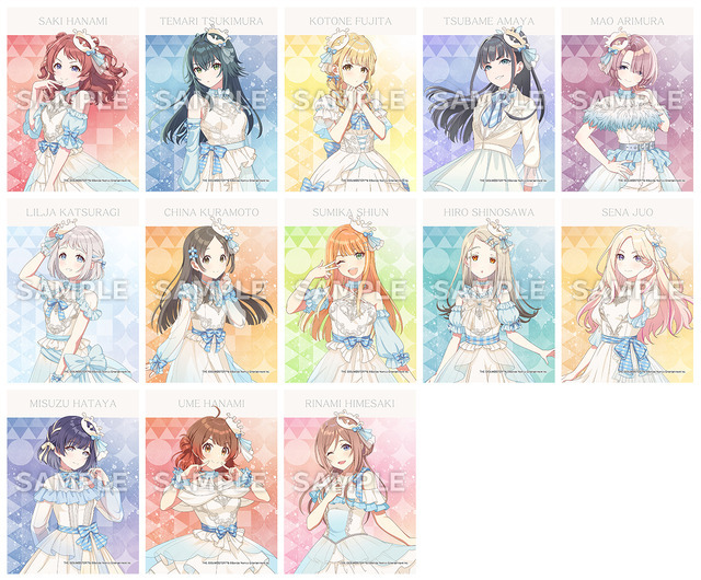 白と青のドレスに身を包んだ13人のアイドル♪ 絶対に欲しい！ 学マス