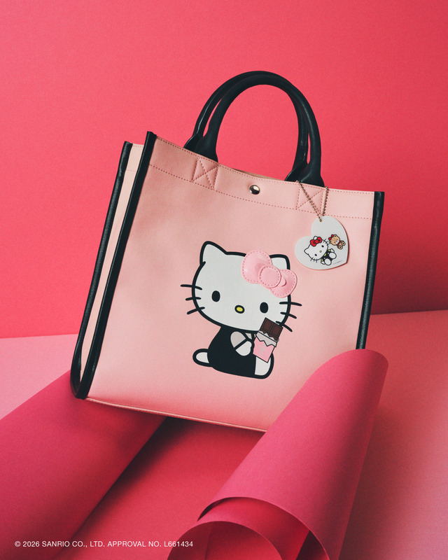 ハローキティと甘～いバレンタインを♪ チョコやハートがいっぱいの