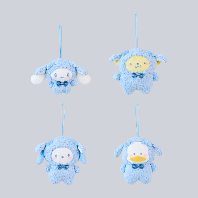 サンリオ デコラポップ マスコット シナモンロール＆ポムポムプリン 左からクロミ、シナモロール、ポムポムプリン。 [画像・動画ギャラリー