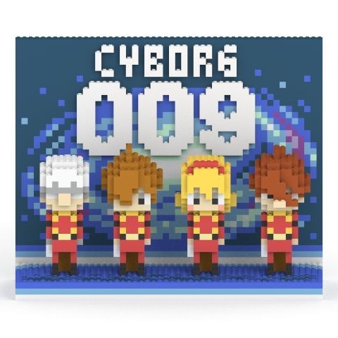 サイボーグ009」島村ジョーたちをドット絵調で立体化！手のひらサイズ