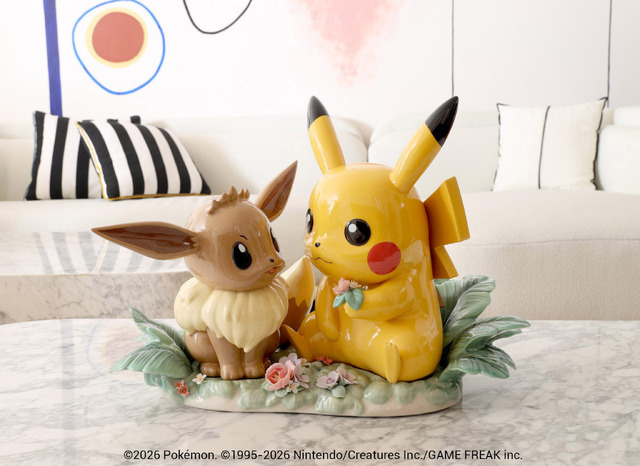 ピカチュウ」と「イーブイ」がラグジュアリーな陶器で登場♪リヤドロと