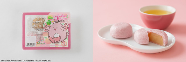 ポケモン」ラッキーが福島県の名品とコラボ♪ 旬桃ゼリー、すず鳴り