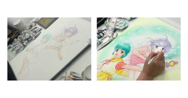 魔法の天使クリィミーマミ」描き下ろしイラストのメイキングも上映