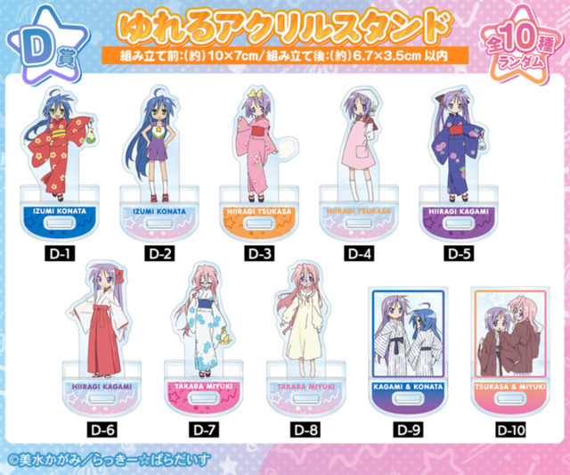 アニメ「らき☆すた」グッズが目白押し☆ オンラインくじ vol.2が販売