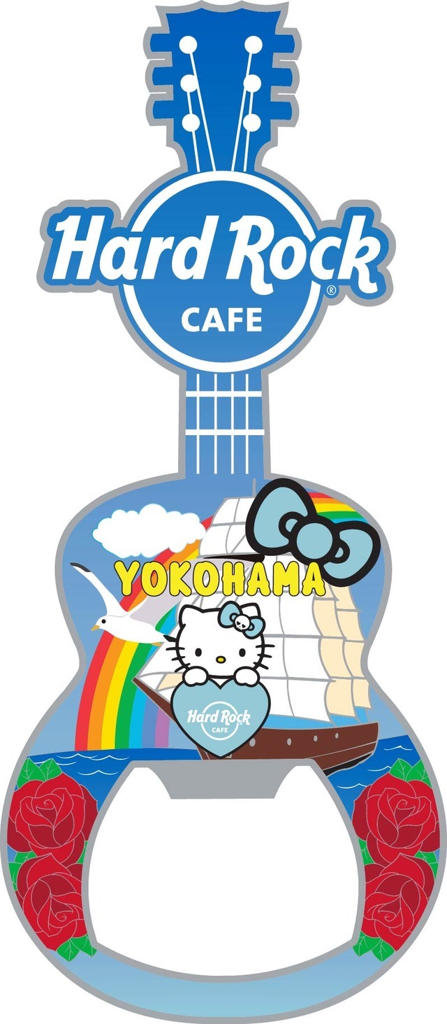 ハローキティが「ハードロックカフェ」とコラボ♪ 横浜＆大阪2店舗の