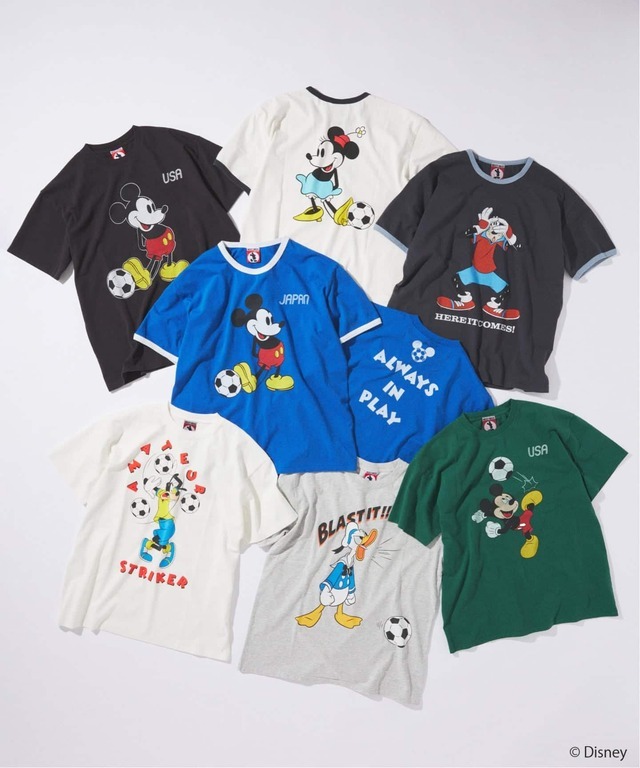 ディズニー」ミッキー、ミニーたちの“サッカーTシャツ”登場