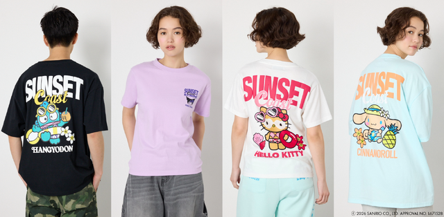 サンリオ」キティやクロミと“日焼け水着”で夏満喫☆ アパレル＆バッグ