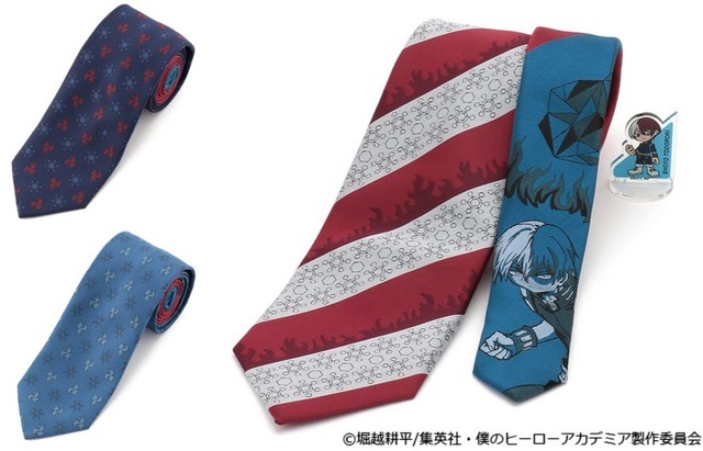 「僕のヒーローアカデミア オリジナルネクタイ 轟焦凍モチーフ」2,900円(税抜)(C)堀越耕平/集英社・僕のヒーローアカデミア製作委員会