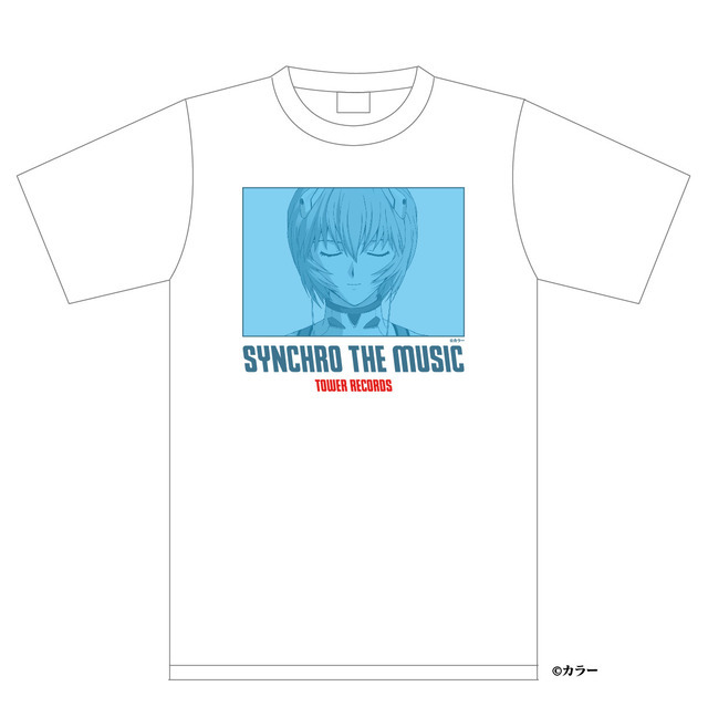 「シン・エヴァンゲリオン劇場版 × TOWER RECORDS」T シャツ レイ ［サイズ］M、L、XL 各 3,900 円（C）カラー