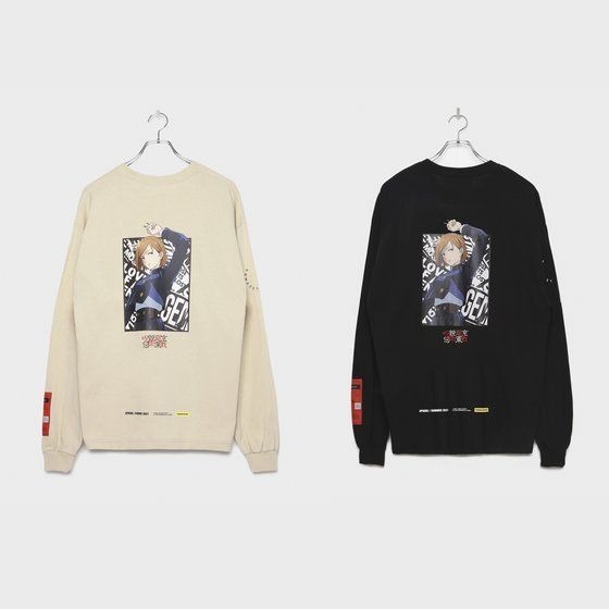 「呪術廻戦×LEGENDA　釘崎野薔薇 l/s Tee(Beige/Black)」9,900円（税込）(C)芥見下々／集英社・呪術廻戦製作委員会