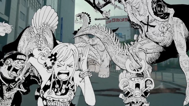 ワンピース 麦わらの一味 Vs 百獣海賊団 が新宿で大バトル 99巻発売記念ムービー公開 超 アニメディア