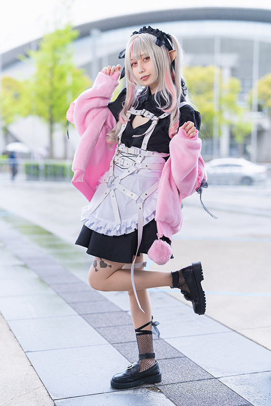 魔界ノりりむ コスプレ メイド衣装-