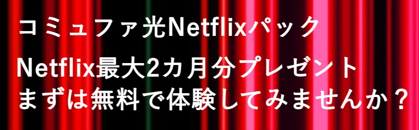 コミュファ光ネットフリックスパック