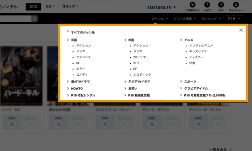 TSUTAYA DISCAS DVDレンタル方法